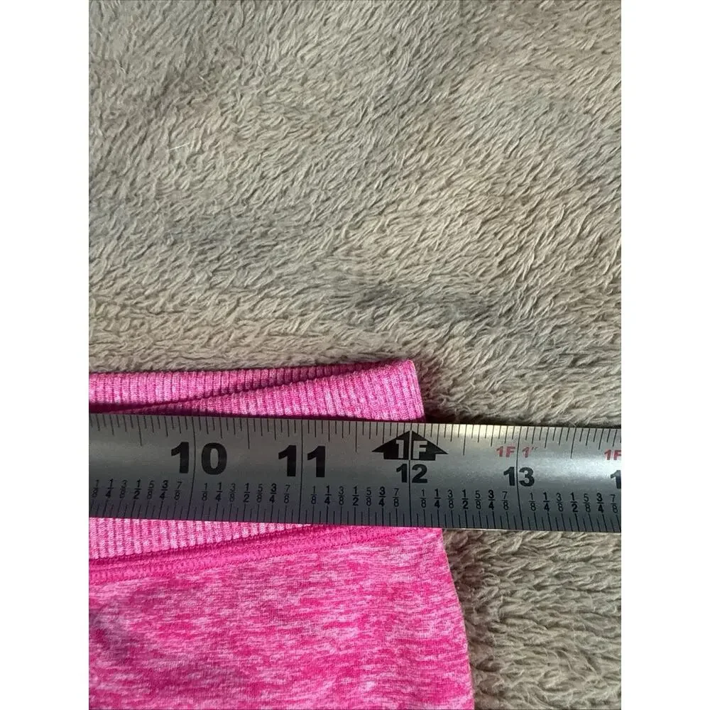 Alo Yoga Women's Size S High Waist Alosoft Iconic 90’s Capri Heather Neon Pink